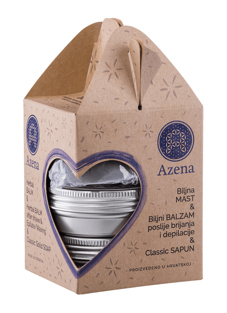 Azena blue gift set